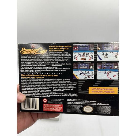NHL Stanley Cup (SNES, 1993) Complete With Manual Tested Excellent Condition - Picture 12 of 15
